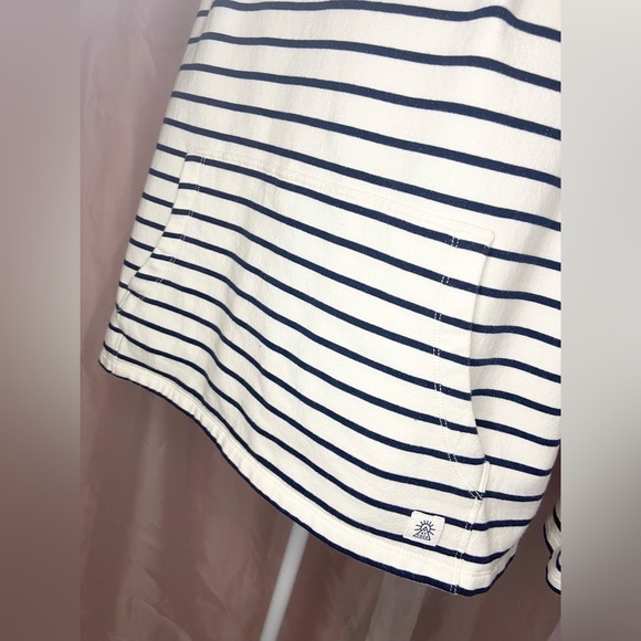 Fat Face Sally Stripe Hoodie Front Pocket w/ Scotland Nautical Embroidery BB138 - Picture 11 of 14